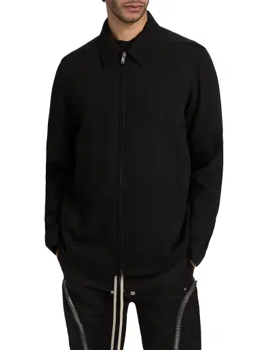 Rick Owens Men's Brad Wool Point Collar Jacket | Thumbnail 3 Rick Owens Men's Brad Wool Point Collar Jacket | Thumbnail 3