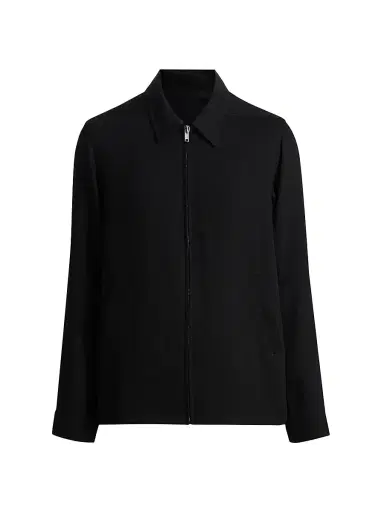 Rick Owens Men's Brad Wool Point Collar Jacket | Thumbnail 1 Rick Owens Men's Brad Wool Point Collar Jacket | Thumbnail 1