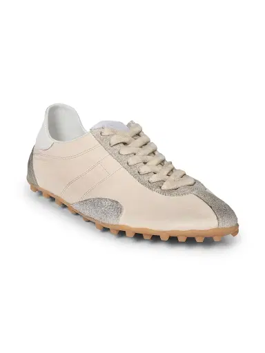 Maison Margiela Women's Sprinters Low-Top Leather Sneakers - Cream White Grey - Size 11 | Thumbnail 2