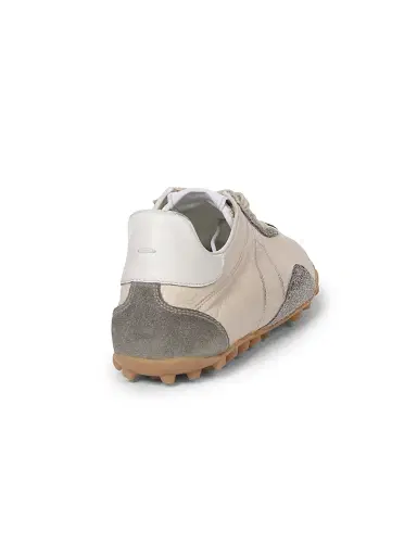 Maison Margiela Women's Sprinters Low-Top Leather Sneakers - Cream White Grey - Size 11 | Thumbnail 3