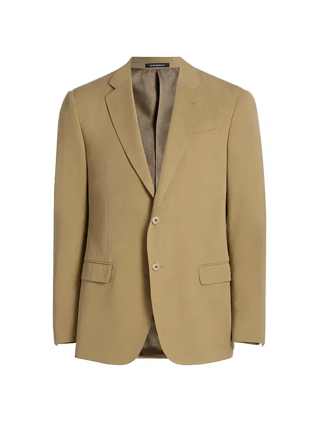 Emporio Armani Men's Tailored Sports Jacket - Tan