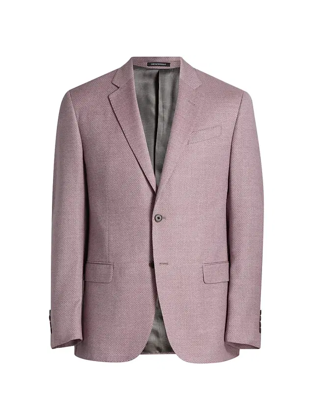 Emporio Armani Men's Micro Dot Jacket - Mauve