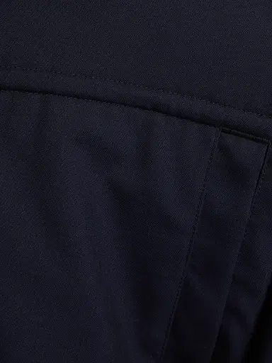 Emporio Armani Men's Oversized Pocket Wool Bomber Jacket - Iconic Blue Navy - Size 46 | Thumbnail 7