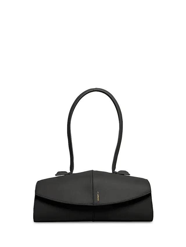 Jil Sander Women's Linea Leather Shoulder Bag - Black