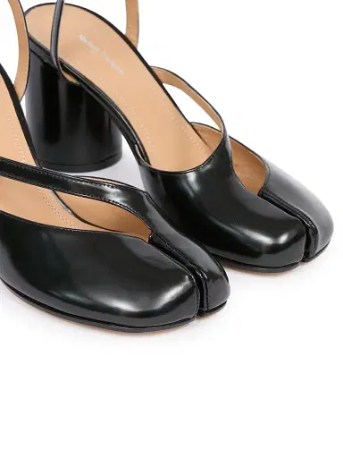 Maison Margiela Women's Tabi 80MM Leather Pumps - Black | Thumbnail 4 Maison Margiela Women's Tabi 80MM Leather Pumps - Black | Thumbnail 4