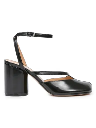 Maison Margiela Women's Tabi 80MM Leather Pumps - Black | Thumbnail 1 Maison Margiela Women's Tabi 80MM Leather Pumps - Black | Thumbnail 1