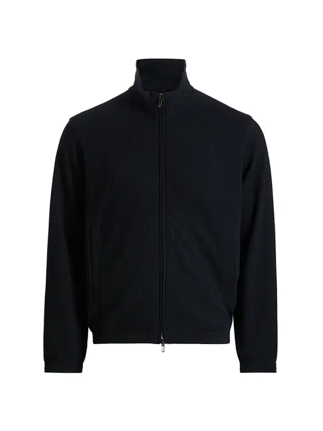 Emporio Armani Men's Textured Jersey Track Jacket - Iconic Blue Navy - Size XL