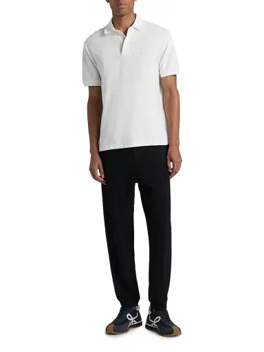 Emporio Armani Men's Cotton Polo Shirt - Off White - Size XL | Thumbnail 2