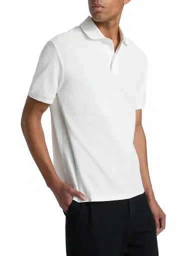 Emporio Armani Men's Cotton Polo Shirt | Thumbnail 4 Emporio Armani Men's Cotton Polo Shirt | Thumbnail 4