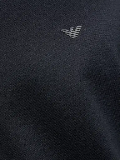 Emporio Armani Men's Eagle Logo Crewneck T-Shirt - Blue Navy - Size Large | Thumbnail 7