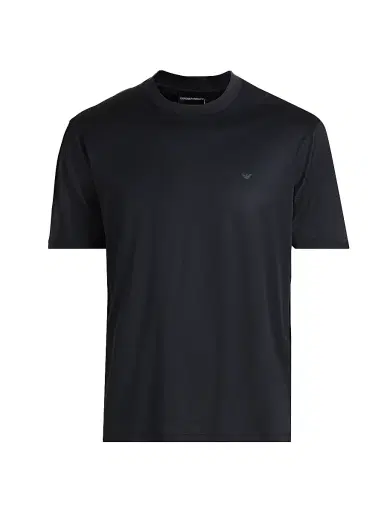 Emporio Armani Men's Eagle Logo Crewneck T-Shirt - Blue Navy - Size Large | Thumbnail 1