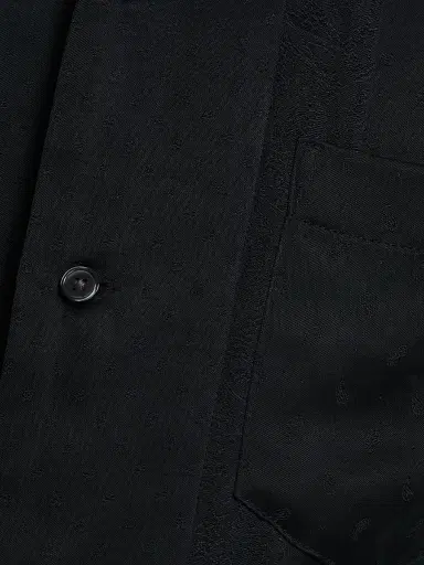 Emporio Armani Men's Paisley Satin Camp Shirt - Fancy Paisley | Thumbnail 7 Emporio Armani Men's Paisley Satin Camp Shirt - Fancy Paisley | Thumbnail 7