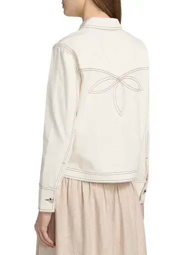 Rails Women's Briggs Stretch-Cotton Jacket - Bone | Thumbnail 5