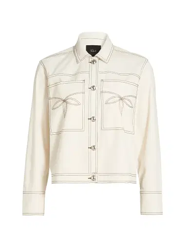 Rails Women's Briggs Stretch-Cotton Jacket - Bone | Thumbnail 1