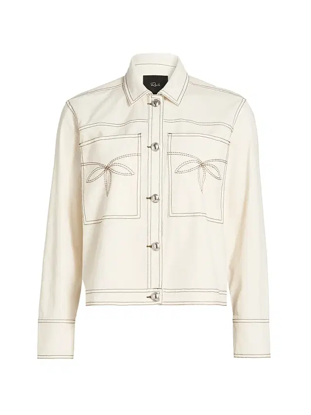 Rails Women's Briggs Stretch-Cotton Jacket - Bone