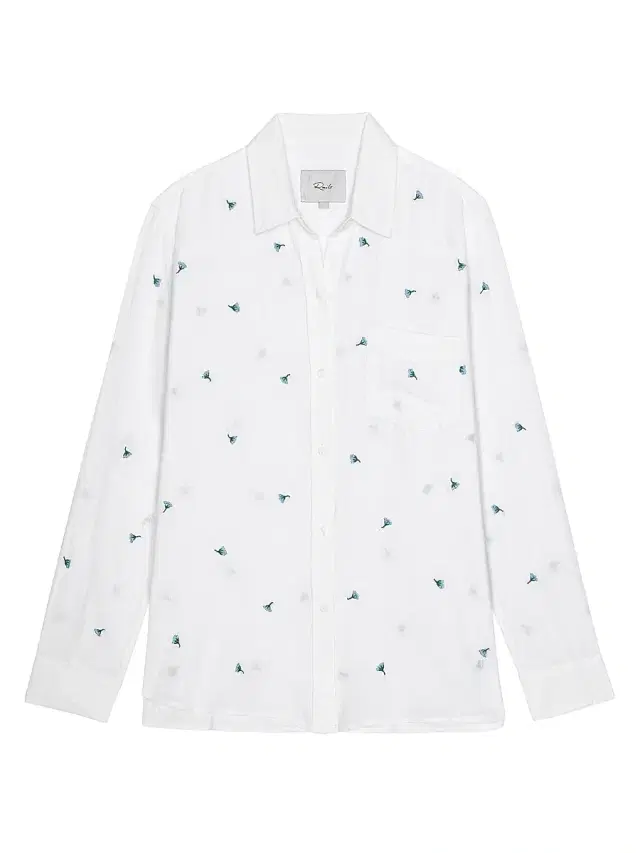 Rails Women's Charli Floral Embroidered Shirt - Bluebell Carnations