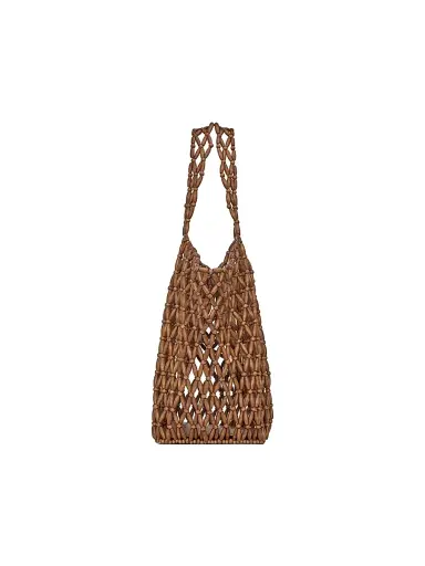 Saint Laurent Women's Icare Medium Totes in Wood Beads - Light Wood And Brick | Thumbnail 5 Saint Laurent Women's Icare Medium Totes in Wood Beads - Light Wood And Brick | Thumbnail 5