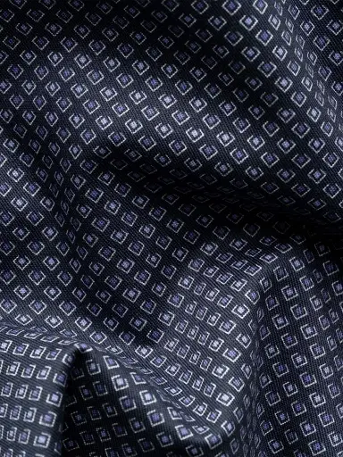 Eton Men's Geometric Print Contemporary-Fit Cotton Twill Shirt | Thumbnail 7 Eton Men's Geometric Print Contemporary-Fit Cotton Twill Shirt | Thumbnail 7