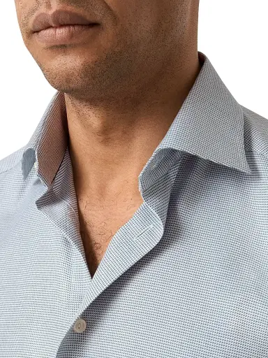 Eton Men's Contemporary-Fit Semi Solid Twill Shirt | Thumbnail 4 Eton Men's Contemporary-Fit Semi Solid Twill Shirt | Thumbnail 4