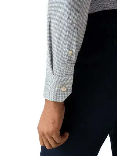 Eton Men's Contemporary-Fit Semi Solid Twill Shirt | Thumbnail 5 Eton Men's Contemporary-Fit Semi Solid Twill Shirt | Thumbnail 5