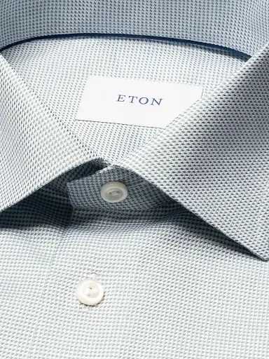 Eton Men's Contemporary-Fit Semi Solid Twill Shirt | Thumbnail 6 Eton Men's Contemporary-Fit Semi Solid Twill Shirt | Thumbnail 6