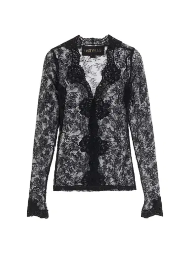 Valentino Garavani Women's Stretch Lace Cardigan | Thumbnail 2