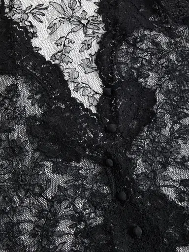 Valentino Garavani Women's Stretch Lace Cardigan | Thumbnail 3