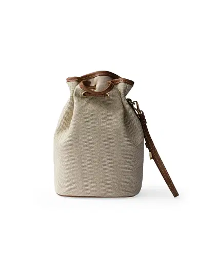 Prada Women's Canvas and Leather Pouch | Thumbnail 4