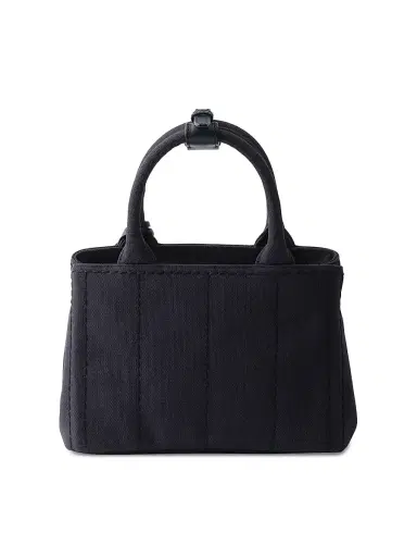 Prada Women's Jardinière Cotton Canvas Mini Top Handle Bag - Blue | Thumbnail 3