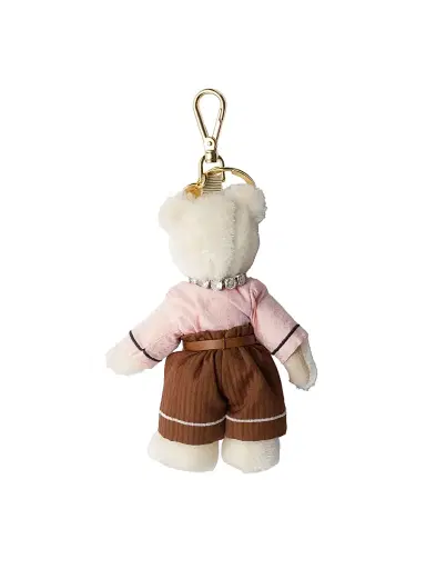 Prada Women's Teddy Bear Keychain Charm - White | Thumbnail 2