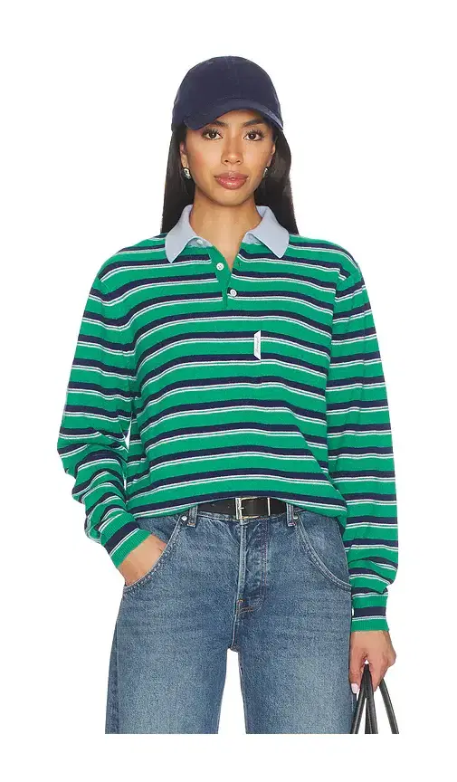 Knit Stripe Polo