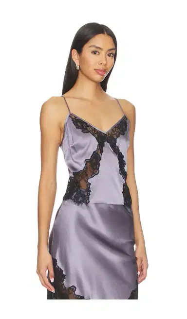 Fleur du Mal Juliet Lace Silk Cami Top | Thumbnail 2