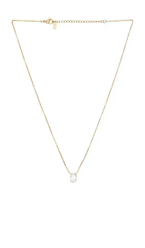 Natalie B Jewelry Evan Solitaire Necklace