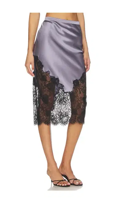 Fleur du Mal Juliet Lace And Silk Skirt | Thumbnail 2