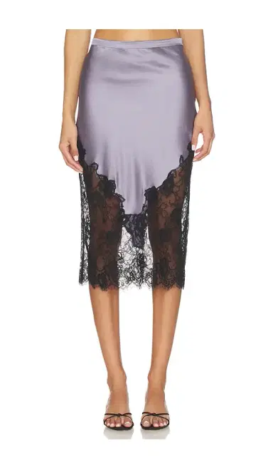 Fleur du Mal Juliet Lace And Silk Skirt | Thumbnail 1