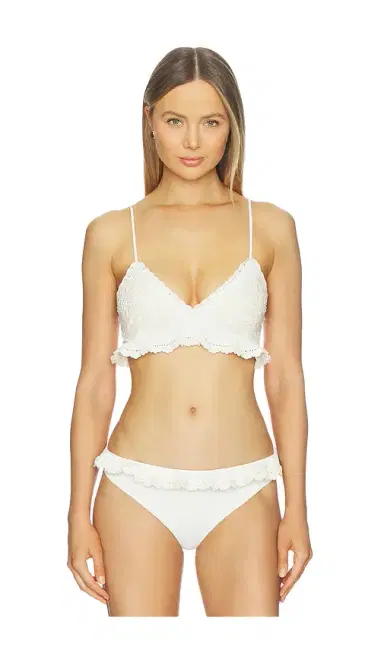 Sea Madelyn Crochet Bikini Top With Ruffle | Thumbnail 1 Sea Madelyn Crochet Bikini Top With Ruffle | Thumbnail 1