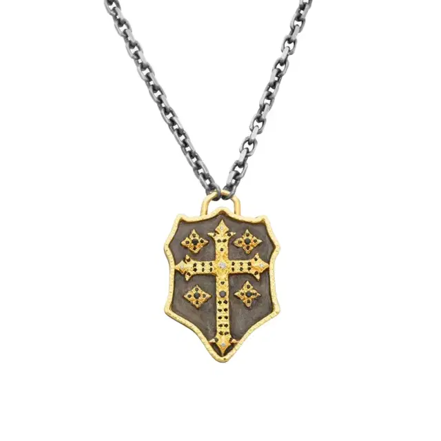 Armenta Armenta 18K Yellow Gold & Blackened Sterling Silver Multi-Stone Necklace by The Solist