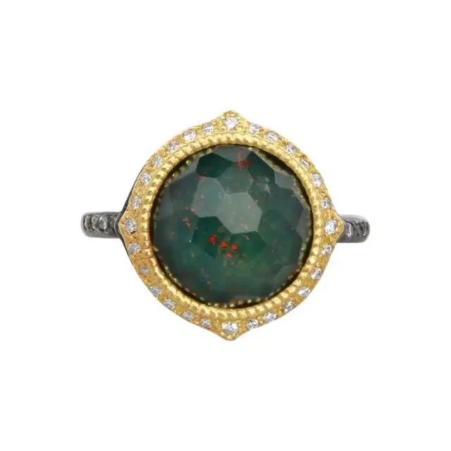 Armenta Armenta 18K Yellow Gold & Blackened Sterling Silver Multistone Ring Sz 7.5 by The Solist