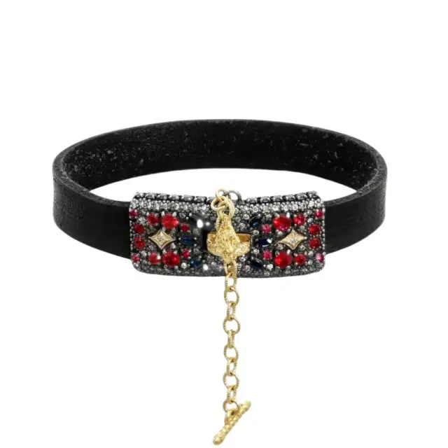 Armenta Armenta 18K Yellow Gold & Gunmetal Sterling Silver Multi-Gemstone Bracelet by The Solist
