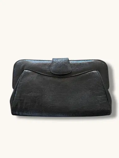 Jen Wonders Studio Black Leather Clutch | Thumbnail 3 Jen Wonders Studio Black Leather Clutch | Thumbnail 3