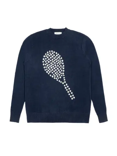 Leret Leret No. 72 Tennis Racquet Cashmere Sweater | Thumbnail 1 Leret Leret No. 72 Tennis Racquet Cashmere Sweater | Thumbnail 1