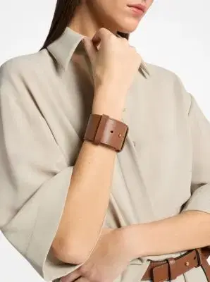 Michael Kors Collection Leather Cuff | Thumbnail 8