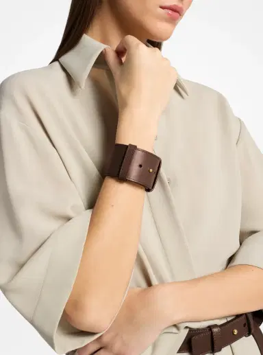 Michael Kors Collection Leather Cuff | Thumbnail 10