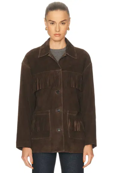 Nili Lotan Foudre Fringe Suede Jacket | Thumbnail 2 Nili Lotan Foudre Fringe Suede Jacket | Thumbnail 2