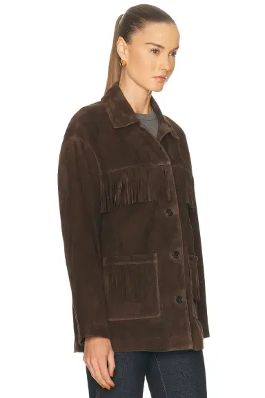 Nili Lotan Foudre Fringe Suede Jacket | Thumbnail 3 Nili Lotan Foudre Fringe Suede Jacket | Thumbnail 3