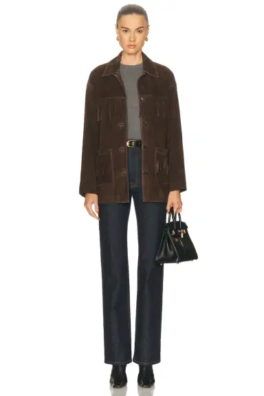 Nili Lotan Foudre Fringe Suede Jacket | Thumbnail 5 Nili Lotan Foudre Fringe Suede Jacket | Thumbnail 5