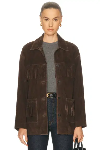 Nili Lotan Foudre Fringe Suede Jacket | Thumbnail 1 Nili Lotan Foudre Fringe Suede Jacket | Thumbnail 1