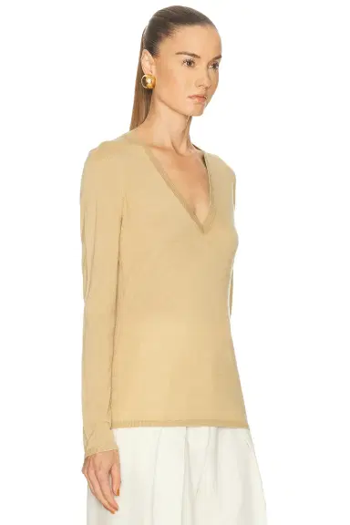 Gabriela Hearst Clementia V-Neck Top | Thumbnail 2 Gabriela Hearst Clementia V-Neck Top | Thumbnail 2