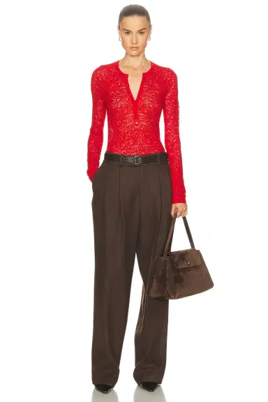 Gabriela Hearst Gaviran Henley Top | Thumbnail 4 Gabriela Hearst Gaviran Henley Top | Thumbnail 4
