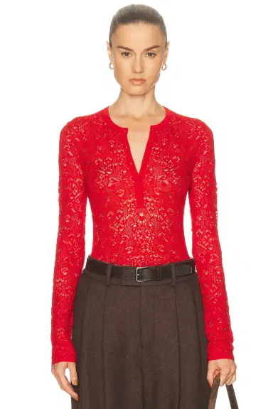 Gabriela Hearst Gaviran Henley Top | Thumbnail 1 Gabriela Hearst Gaviran Henley Top | Thumbnail 1